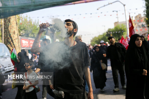 پیاده‌روی جاماندگان اربعین در تهران