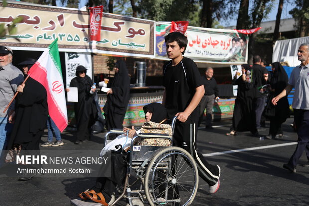 مراسم جاماندگان اربعین در استان تهران