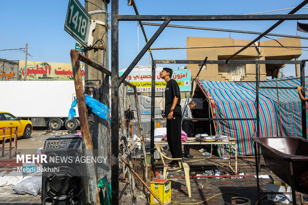 جمع‌آوری موکب‌های اربعین در کربلا