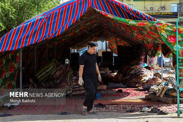 جمع‌آوری موکب‌های اربعین در کربلا
