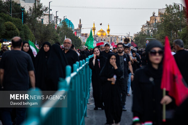 مراسم جاماندگان اربعین در مشهد -۲