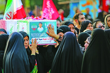 Funeral held for family killed in US strike on Iran's Qeshm Island