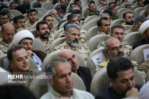 مراسم تکریم و معارفه فرمانده مرزبانی کردستان