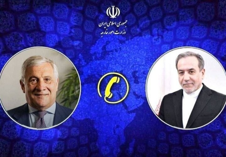 وزيرا خارجية ايران وإيطاليا يتشاوران بشأن الأوضاع في المنطقة