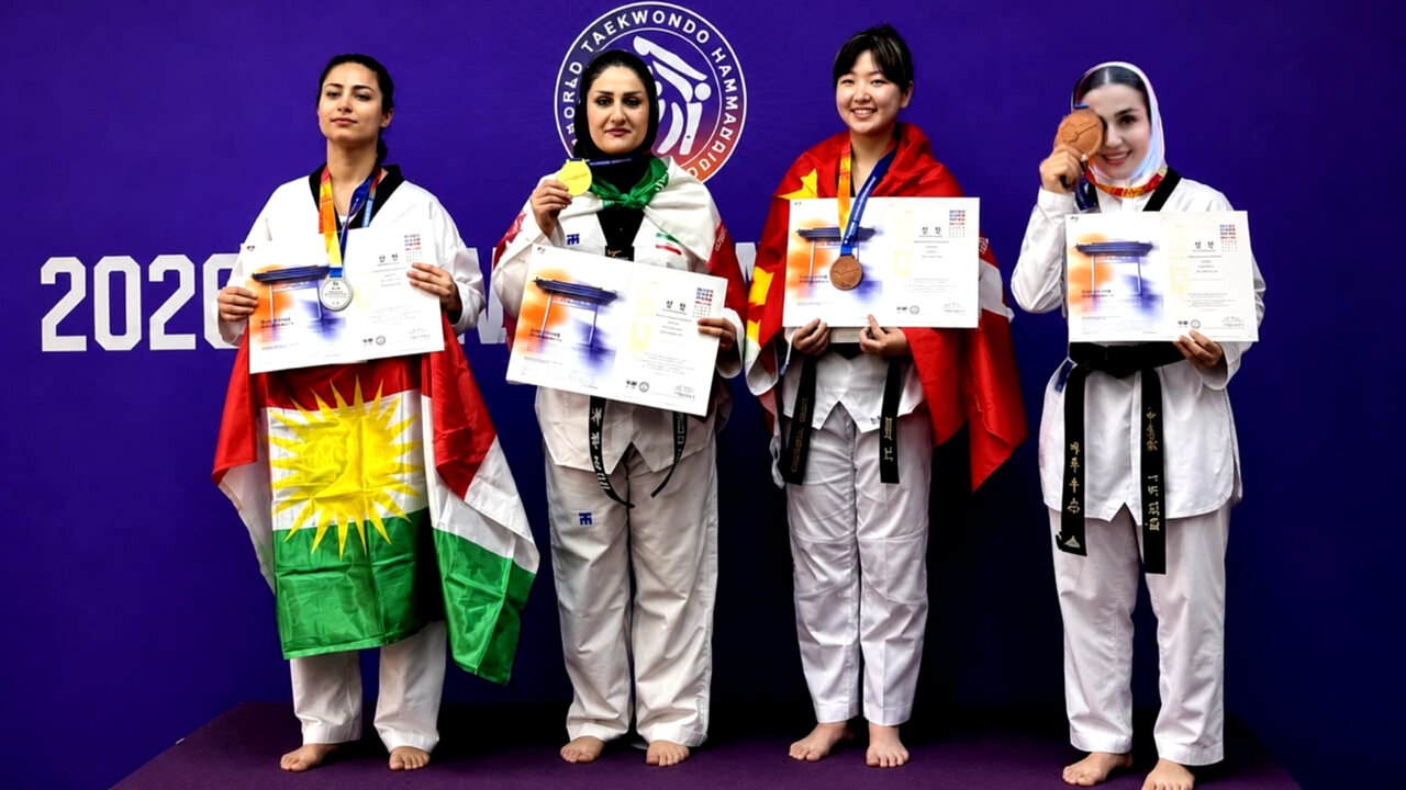 طلای مسابقات جهانی کره جنوبی بر گردن بانوی تکواندوکار گیلانی طلای مسابقات جهانی کره جنوبی بر گردن بانوی تکواندوکار گیلانی