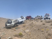 واژگونی سمند در محور نهاوند به فیروزان با یک کشته و ۲ مصدوم