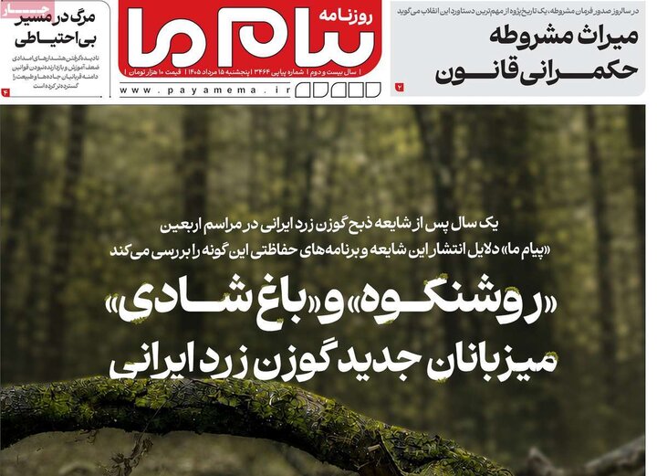 صبح ۱۵ مرداد