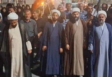 راهپیمایی شبانه مردم انقلابی آبدان