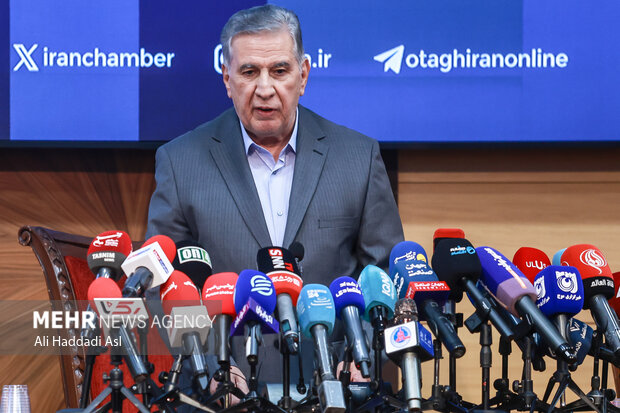 نشست خبری رئیس اتاق بازرگانی ایران با اصحاب رسانه