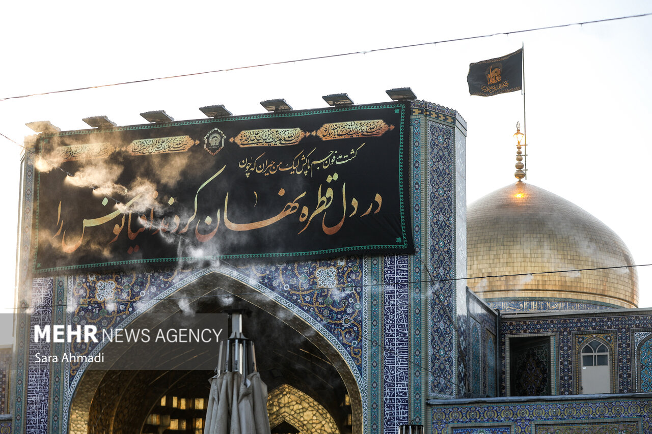 حرم رضوی در آستانه شهادت امام رضا(ع)