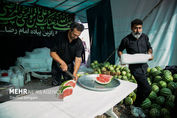 موکب های خدمت‌رسانی به زائران پیاده امام رضا (ع)