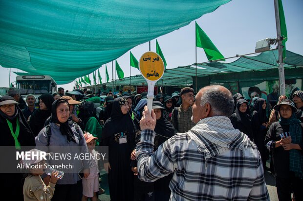 زائران پیاده حرم مطهر رضوی