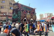 برپایی ۱۴۲ موکب از تهران تا هندوستان در خیابان امام رضا(ع) مشهد