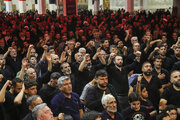 طنین فریادهای مرگ بر آمریکا در مراسم چهلم رهبر شهید در قم