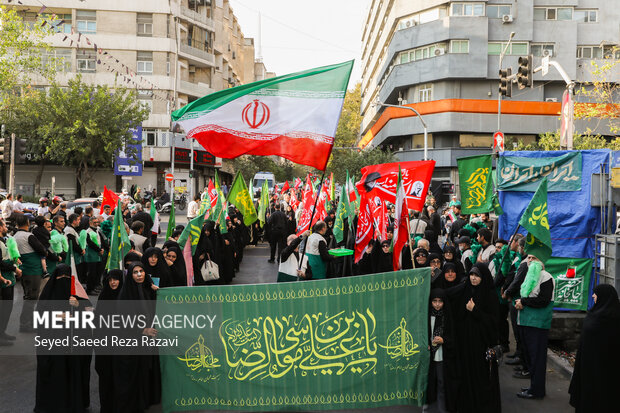 عزاداری خادمیاران رضوی در سوگ پیامبر اکرم(ص) و امام حسن مجتبی(ع)