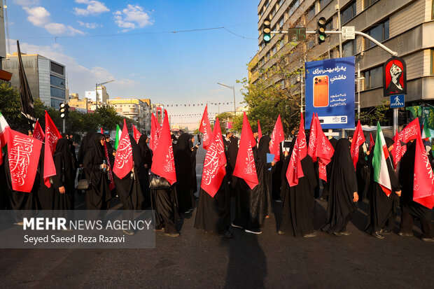 عزاداری <a href='https://sayeb.ir/tag/%d8%ae%d8%a7%d8%af%d9%85%db%8c%d8%a7%d8%b1%d8%a7%d9%86-%d8%b1%d8%b6%d9%88%db%8c'></div>خادمیاران رضوی</a> در سوگ پیامبر اکرم(ص) و امام حسن مجتبی(ع)