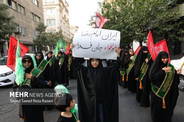 عزاداری خادمیاران رضوی در سوگ پیامبر اکرم(ص) و امام حسن مجتبی(ع)