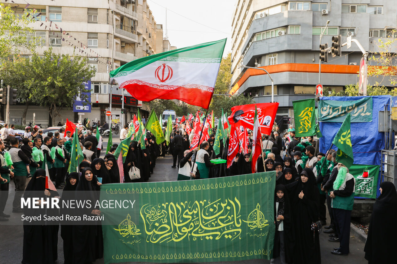 عزاداری خادمیاران رضوی در سوگ پیامبر اکرم(ص) و امام حسن مجتبی(ع)
