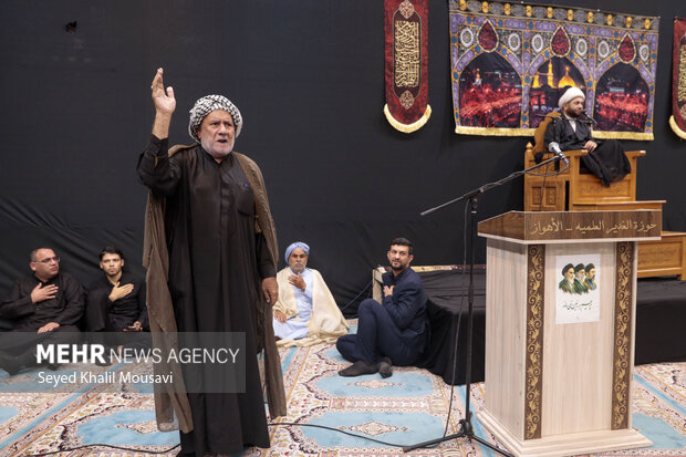 مراسم عزاداری شب شهادت امام رضا(ع) در اهواز