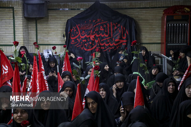 دسته عزاداری زنان نوغان در روز شهادت امام رضا(ع)