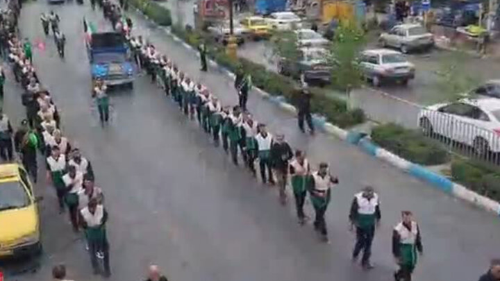 دسته روی سوگواران رضوی در آمل