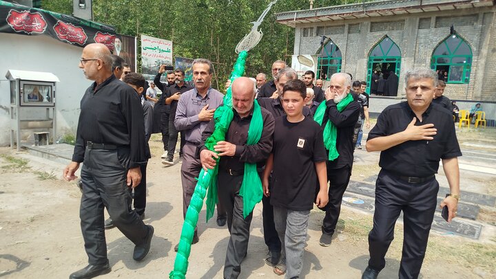آیین عزاداری  روز شهادت امام رضا(ع) در روستای ماشک تهرانچی