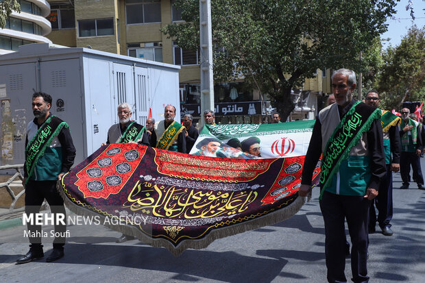 اجتماع باشکوه عزاداران رضوی در گلپایگان