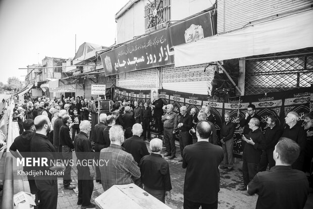 آیین عزاداری شهادت امام رضا (ع) در بازار اصفهان