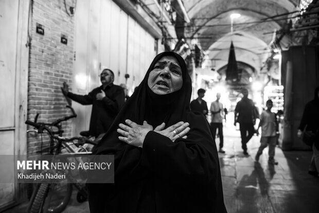 آیین عزاداری شهادت امام رضا (ع) در بازار اصفهان