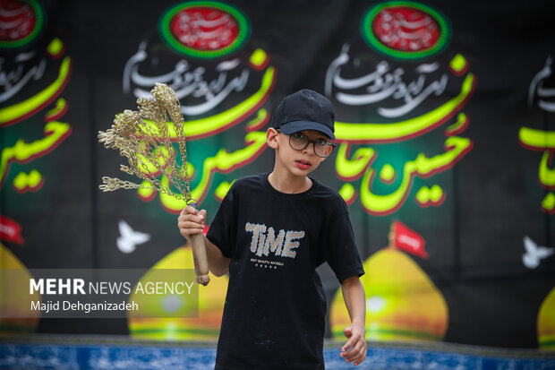 آیین عزاداری و نخل برداری شهادت امام رضا(ع) در مهریز