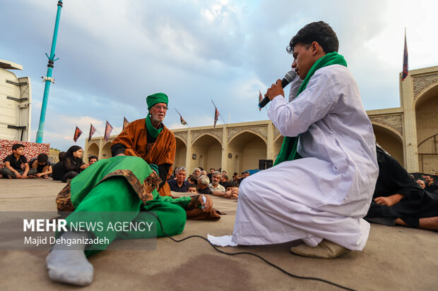 آیین عزاداری و نخل برداری شهادت امام رضا(ع) در مهریز