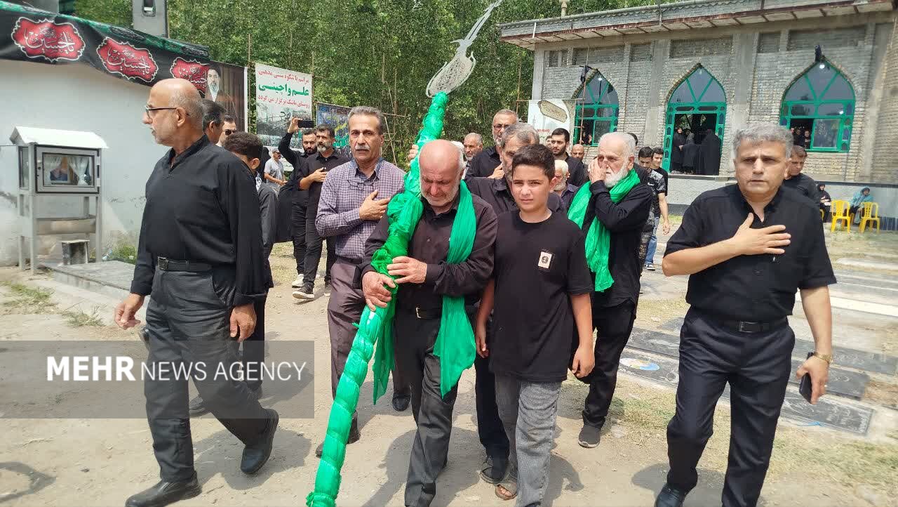 روایتی از آیین سنتی ۲۰۰ ساله «علم واچینی» در ماشک؛ اینجا همه پای کارند