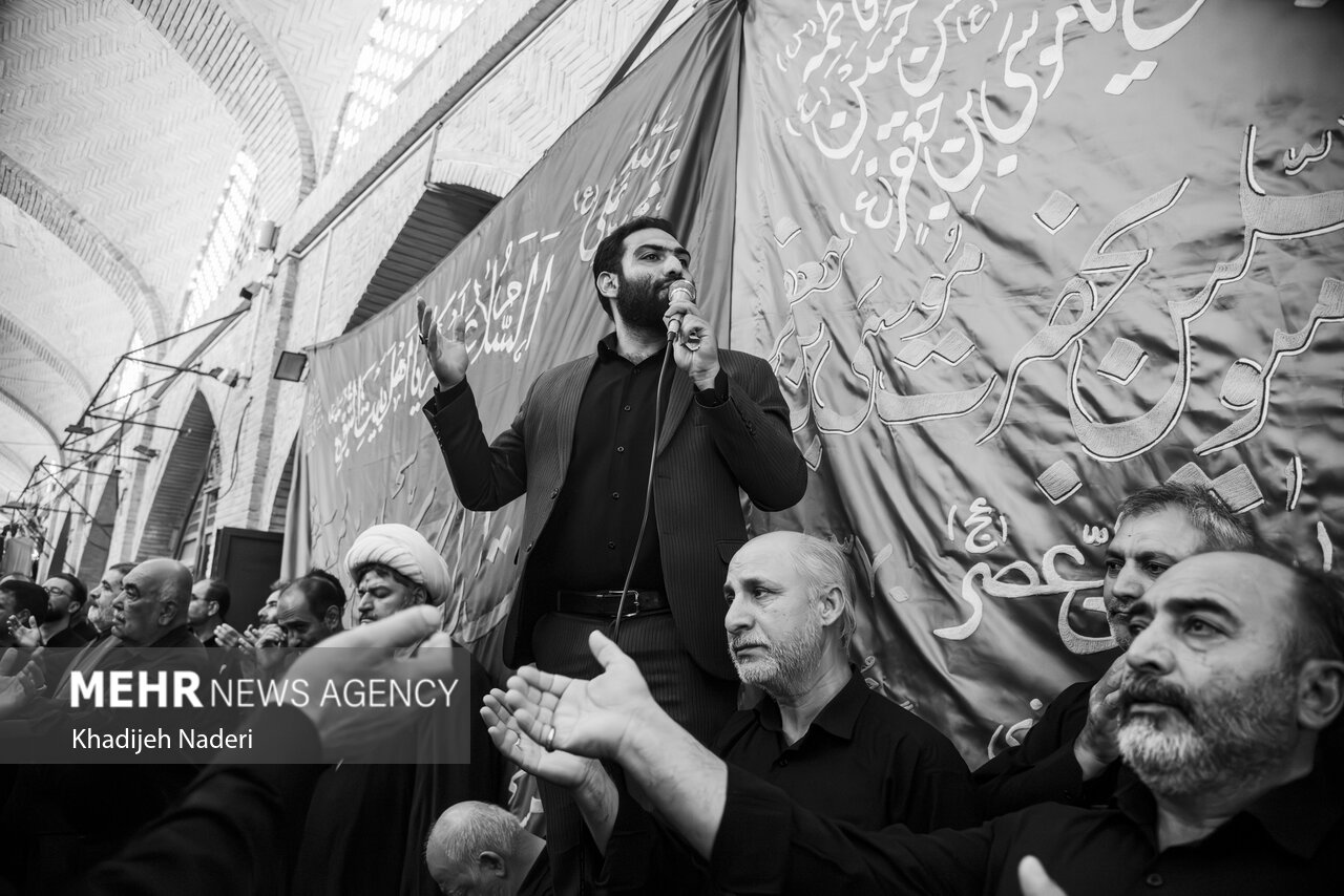 آیین عزاداری شهادت امام رضا (ع) در بازار اصفهان