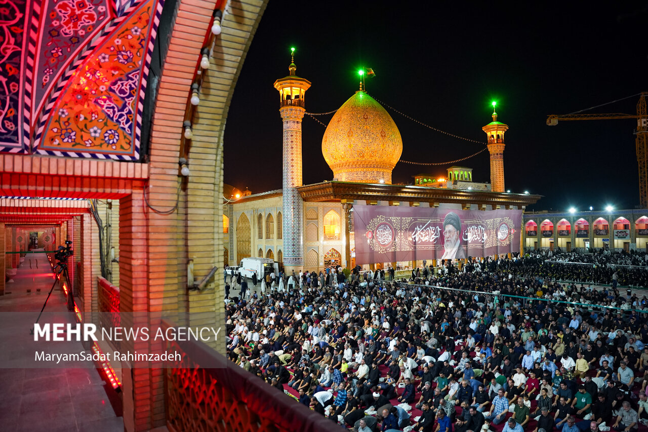 برگزاری سوگواری امام حسن عسکری(ع) و رهبر شهید در حرم شاهچراغ(ع)