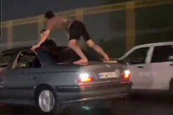 توقیف خودروی متخلف پس از انجام حرکات خطرآفرین در کیانپارس اهواز