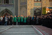 اذن خدمت آئین صبحگاهی خادمان حرم مطهر امام رضا(ع)