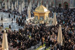 حرم مطهر رضوی در سوگ «اُخت‌الرضا» غرق در ماتم است