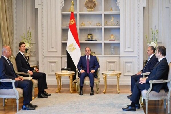 بررسی جامع: رئیس‌جمهور مصر و داماد ترامپ درباره آتش‌بس در غزه گفتگو کردند | مهر - کد af9c