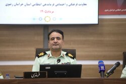 نشست خبری فرمانده انتظامی خراسان رضوی به مناسبت تجلیل از خبرنگاران