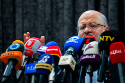 Hamas respresentative's presser in Tehran