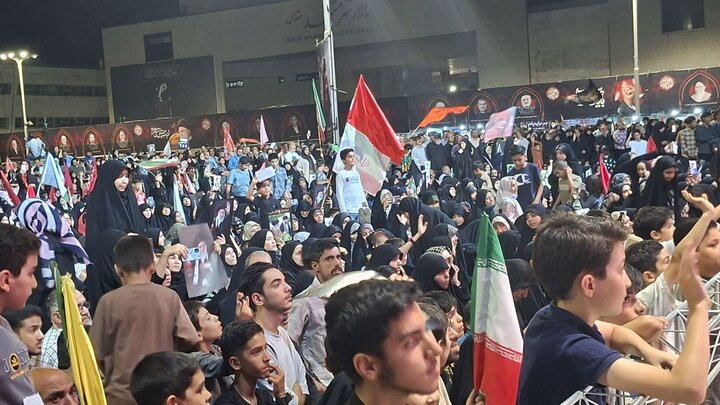 حضور باشکوه مشهدی ها در مراسم اربعین تدفین رهبر شهید