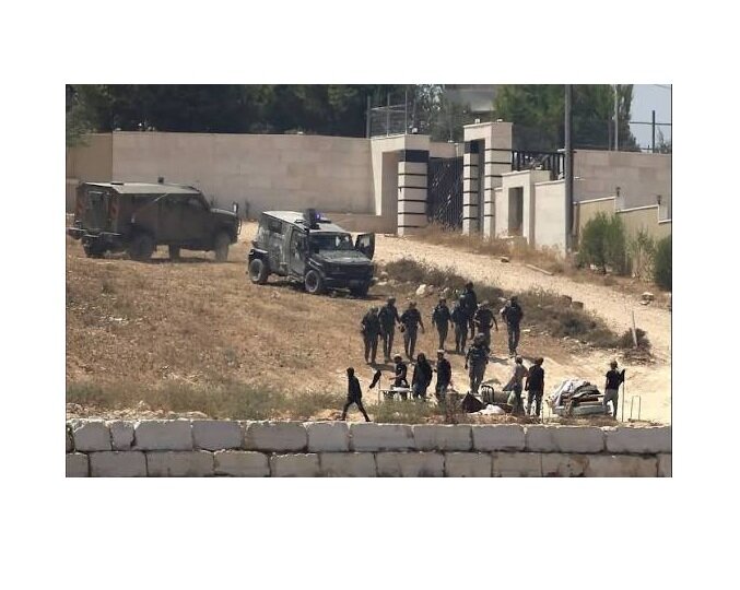 VIDEO: Israeli military vehicles raided Palestinian village