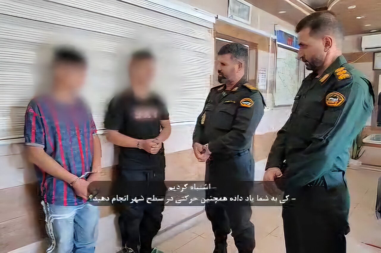 دستگیری مزاحمان خیابانی در حوزه کلانتری ۱۳ تبریز