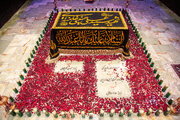 حضور پدر زهرای ۱۴ ماهه در رواق دارالذکر