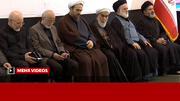 حضور فرزندان رهبر شهید انقلاب در مراسم چهلم تشییع آقای شهید ایران