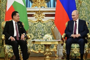 پوتین: روابط روسیه و میانمار در حوزه امنیتی در حال توسعه است
