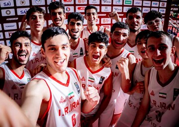 تیم بسکتبال زیر ١٨ سال ایران  به مرحله یک ‌چهارم کاپ آسیا صعود کرد