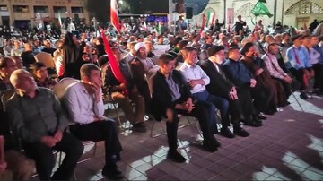 مراسم چهلمین روز خاکسپاری قائد شهید همزمان با اجتماع ۱۷۳ در شهرکرد