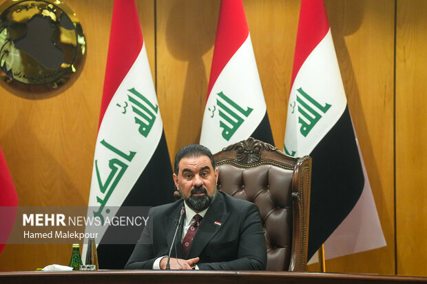 اولین روز سفر رئیس مجلس به عراق