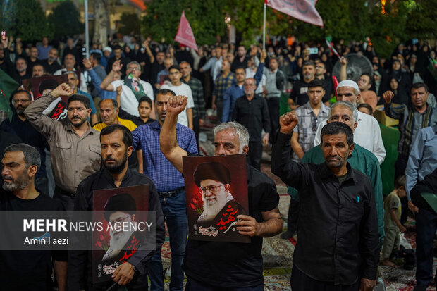 مراسم اربعین تدفین رهبر شهید انقلاب در حرم شاهچراغ(ع)